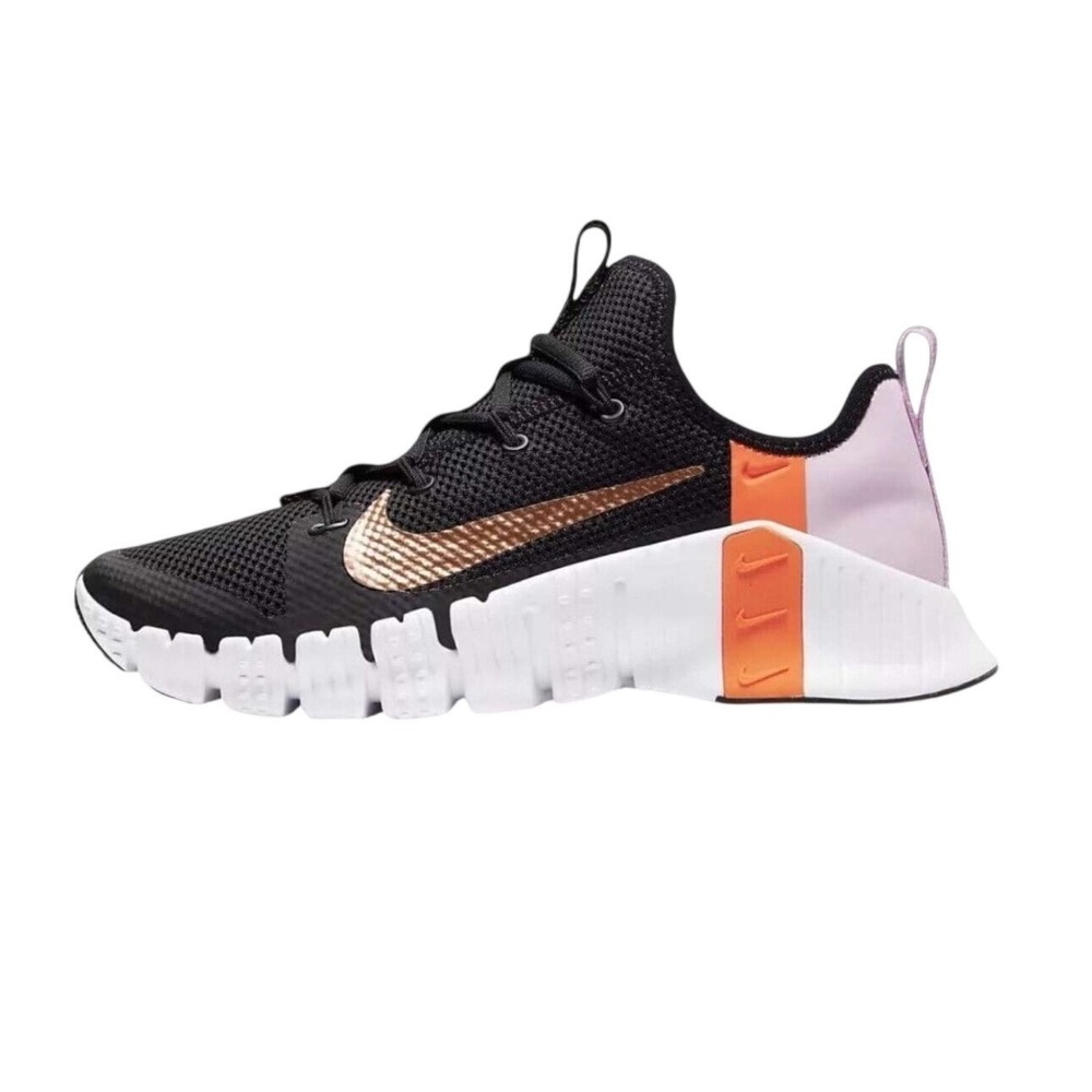 Nike‎ Free Metcon 3 Women 7.5 Black Copper Pink Training Shoes CJ6314-086